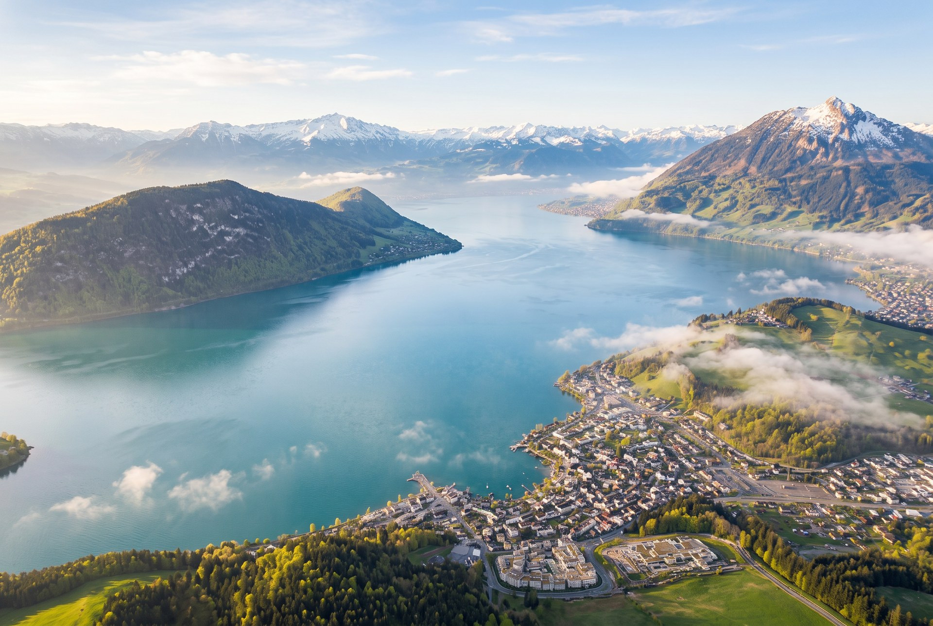 Lake Lucerne and the Swiss Alps